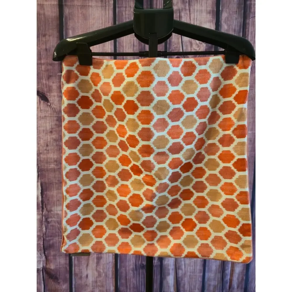Pepe Peñalver Pillow Covers 19x19 Square Set 2 Honeycomb Jacquard Spain
